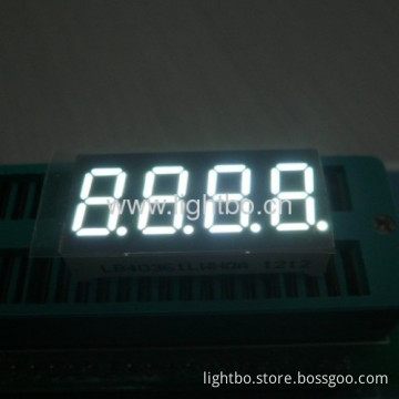 4 Digit 0.36 Inch Common Cathode Ultra Bright White 7 Segment Led Display 